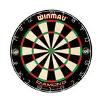 Winmau Dartboard Diamond Plus – Sisal-Dartscheibe mit 45 cm Durchmesser, Triangel-Spider und gut sichtbaren Zonen