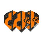 Karella Flights Daniel Klose Black-Orange Edition – drei Dart-Flights in Schwarz mit orangem Logo im Set