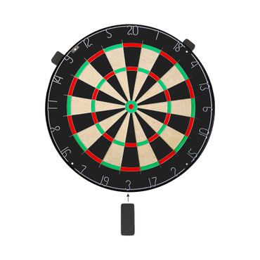 Karella BullOut Dartboard, Ø 45 cm, logofreies Profi-Board aus Sisal mit Zahlenring in Frontansicht