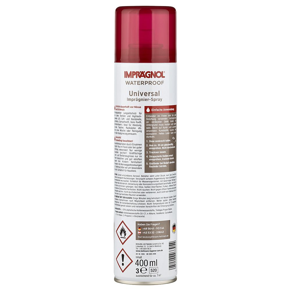 IMPRÄGNOL Universal Imprägnierspray Leder Textilien Hightech 400 ml