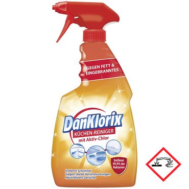 Dan Klorix Kraftreiniger mit Chlor gegen Fett und eingebranntes 750ml