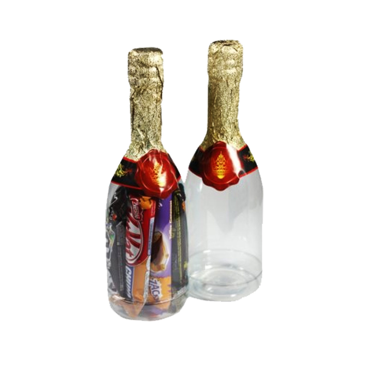 Sektflasche Champagnerflasche aus Hartplastik zum selbst befüllen