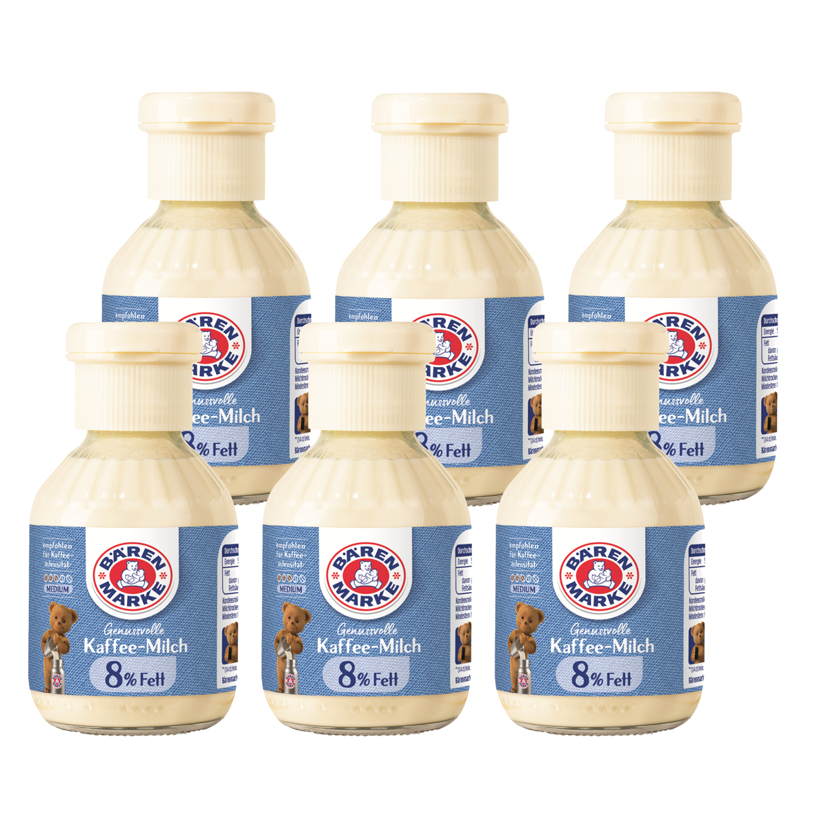 Bären Marke Kaffeetraum Kondensmilch Kaffeemilch 160ml 6er Pack