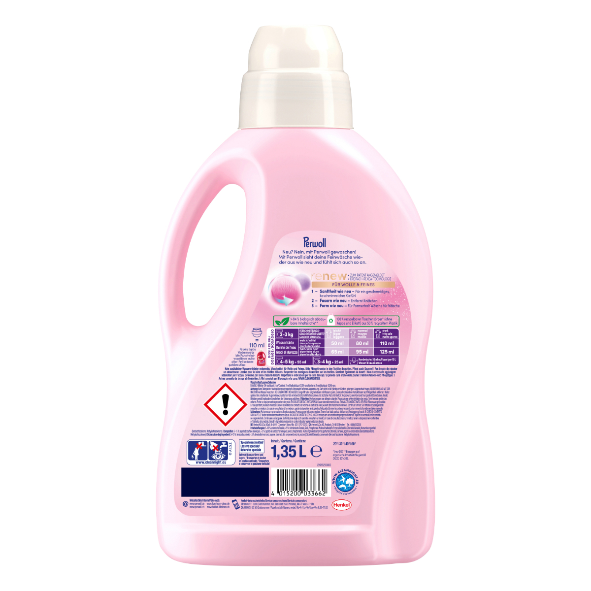 Perwoll Wolle und Feines Faser Pflege Flüssigwaschmittel 1350ml