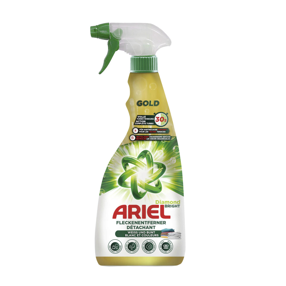 KaiserRein Vorwaschspray Konzentrat – Fleckenentfernend, PH-neutral, Ergiebig – Für Fett, Öl, Kragen & Obstflecken – Mit Sprühflasche, Für