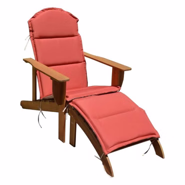 Adirondack Chair HARPER Eukalyptus-Holz mit Wendeauflage