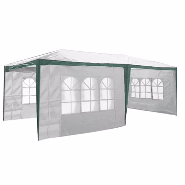 Partyzelt 3x6m mit 6 Seitenwänden - Gartenpavillon mit wasserabweisenden Zeltplanen - Gartenzelt Festzelt für Party, Hochzeit, Kindergeburtstag, Festival