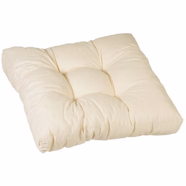 Loungekissen SmartLounge – Sitzkissen und Rückenkissen für Indoor und Outdoor, Farbe: Elfenbein, Größe: 1x Sitzkissen 60x60cm
