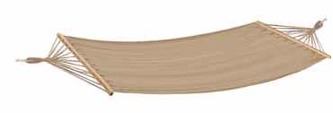 Garden Pleasure Hängematte HAWAII 200x100cm Beige Baumwolle - stabil, weich, strapazierfähig und atmungsaktiv