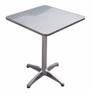 Bistro Tisch, quadratisch, Alu-Gestell