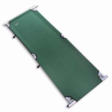 Campingbett aus Aluminium – stabiles und leichtes Feldbett mit einer Tragkraft von bis zu 150 kg – faltbare Campingliege mit Tragetasche – Größe wählbar