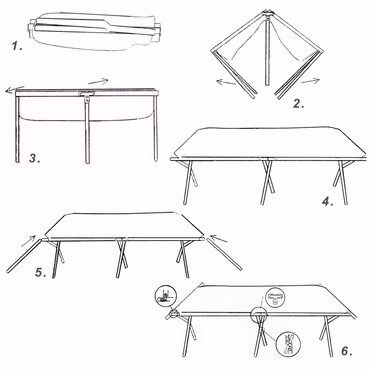 Campingbett aus Aluminium – stabiles und leichtes Feldbett mit einer Tragkraft von bis zu 150 kg – faltbare Campingliege mit Tragetasche – Größe wählbar