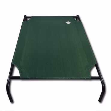 Hundebett aus Stahlrahmen / Duralon Gewebe – pflegeleicht & atmungsaktiv & wetterfest – Haustierbett Floh- / Milbenresistent – Indoor & Outdoor