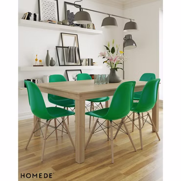 HOMEDE Designer Stuhl Margot 4er Set - Robuster & Leichter Esszimmerstuhl