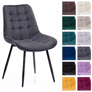 HOMEDE Designer Stuhl Algate 4er Set - Robuster & Leichter Esszimmerstuhl