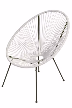 Garden Pleasure Relax Sessel DALIDA 2er Set weiß - ausgefallenes und modernes Design