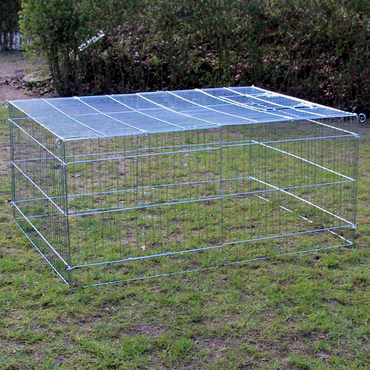 Free Bunny Metal 112 x 142 x 64 cm - Wetterfester, robuster Kleintierkäfig mit praktischer Abdeckung