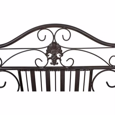 NYVI Gartenbank Mangan GardenComfort 106x57x91 cm aus pulverbeschichtetem Stahl