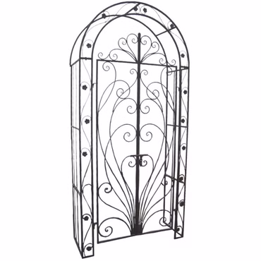 NYVI Pforte mit Rosenbogen Bagana GardenComfort in Rost Optik mit Rank-Hilfe