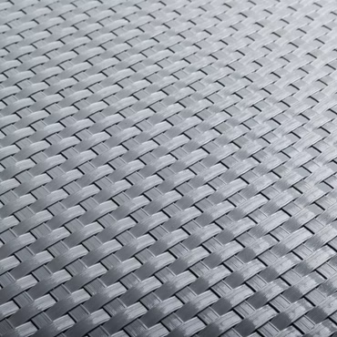 Polyrattan Balkon Sichtschutz Privafence - Balkonbespannung nach Maß (Menge 1 = 1m²), Ausführung: ohne Metallösen, Farbe: Hellgrau RD17