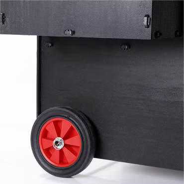 Nestera Räder-Set für LARGE Hühnerhäuser Mobilität Flexibilität einfache Befestigung Zeitersparnis kompatibel mit Nestera Hühnerstall
