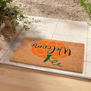 Hanse Home Fußmatte Kokos - Rutschfest, Wetterfest, für Innen und Außen, Farbe: Pumpkin, Größe: 45x75 cm