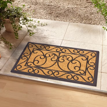 Hanse Home Fußmatte Kokos - Rutschfest, Wetterfest, für Innen und Außen, Farbe: Schwarz Kokos, Größe: 45x75 cm