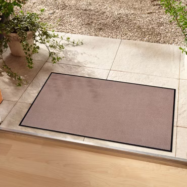 Hanse Home Fußmatte Unicolored - Pflegeleicht, Strapazierfähig, Anti-Rutsch, Farbe: Beige, Größe: 80x120 cm