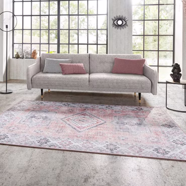 Hanse Home Teppich Asmar - Pflegeleicht, Langlebig, für Innenräume, Farbe: Altrosa Gratia, Größe: 80x200 cm