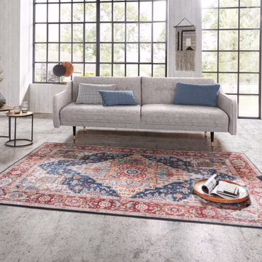 Hanse Home Teppich Asmar - Pflegeleicht, Langlebig, für Innenräume, Farbe: Indigoblau Sylla, Größe: 160x230 cm