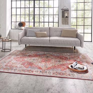 Hanse Home Teppich Asmar - Pflegeleicht, Langlebig, für Innenräume, Farbe: Ziegelrot Sylla, Größe: 160x230 cm