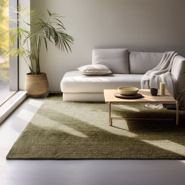 Hanse Home Teppich Bouclé - Pflegeleicht, Für Fußbodenheizung, Strapazierfähig, Farbe: Jungle Grün, Größe: 120x170 cm
