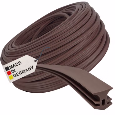 Fugendichtband NYVIFix TPE Fugenband - Perfekte Dichtung für Terrassenboden aus WPC, PVC, Echtholz oder Stein, UV-Beständig, Langlebig, Wetterfest, Farbe: Hellbraun, Größe: Breite 5-7,5 mm / Länge 100 m