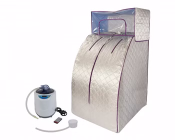 Portable Dampfsauna deluxe, Svedana mit Dampferzeuger 2 Liter, 1000 W, elektronisch geregelt, mit drahtloser Fernbedienung