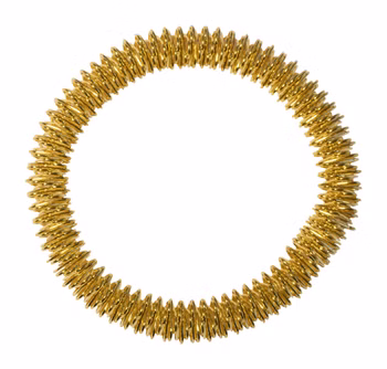 chi-enterprise Premium Massagering für's Handgelenk Anti Stress - Akupressur Ring - Antistress Armband | Akupressur Armband - Anxiety Ring für Handgelenke | Stress Ring | Farbe: Gold
