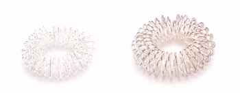 chi-enterprise Premium Massagering Set für die Finger | Anti Stress - Akupressur Ring - Antistress Ring | Akupressur Ring - Anxiety Ring | 10x Silber, groß ; 10x Silber, klein