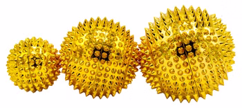 chi-enterprise magnetische Akupressurkugeln, Massagekugeln Set - Gold 6 Stück (2x klein 2x mittel 2x groß) - Akupressur Therapie Selbstheilung - lindert Schmerzen und steigert das Wohlbefinden