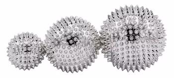 chi-enterprise magnetische Akupressurkugeln, Massagekugeln Set - Silber 6 Stück (2x klein 2x mittel 2x groß) - Akupressur Therapie Selbstheilung - lindert Schmerzen und steigert das Wohlbefinden