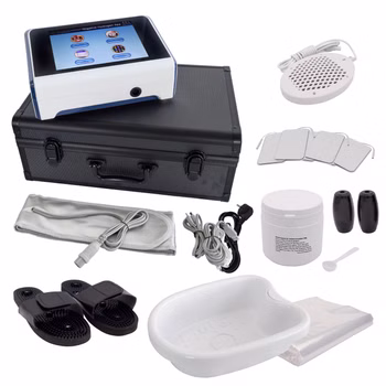 Ion Cleanser 818 weiß Set, inklusive Fußwanne, Platinspule, Salz und Schoner