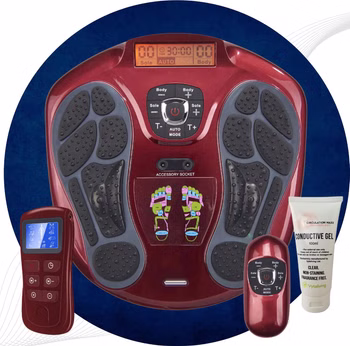 Circulation Maxx Reflexology Elektrischer Muskelstimulator mit Fußreflexzonenmassage, mit Kontaktgel