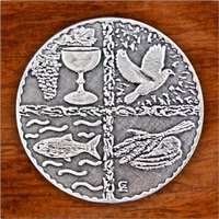 Konfirmationstaler, Kommunionstaler, Münze, Medaille, Konfirmation, Kommunion