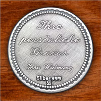 Herz, Medaille, Taler, Münze, Gravur, Silber Herz, Medaille, Taler, Münze, Gravur, Silber