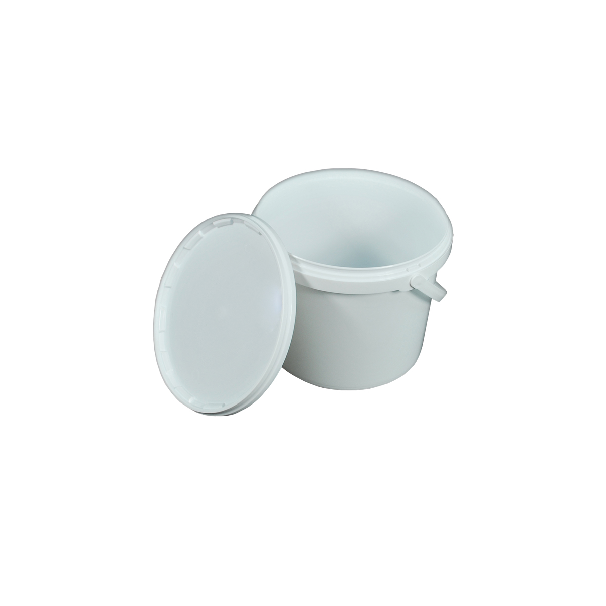 Eimer mit Deckel 10x 1l transparent - lebensmittelecht, stabil