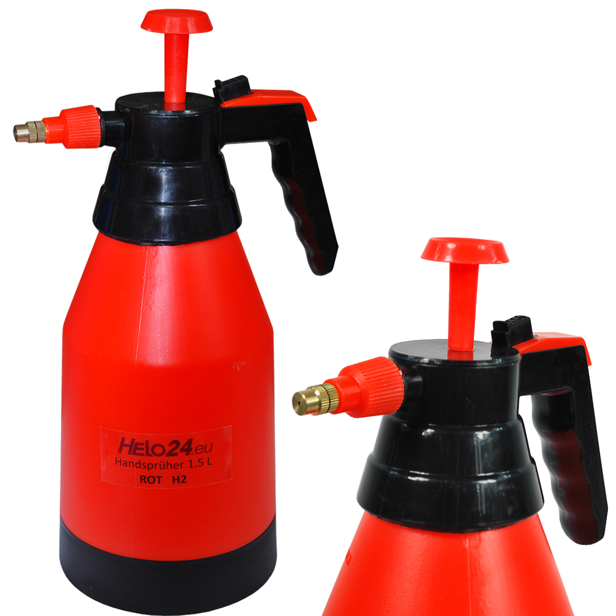 Handsprüher Sprühflasche Druck Pump Garten Pflanzen Sprüher Flasche 1,5 L 3x H2