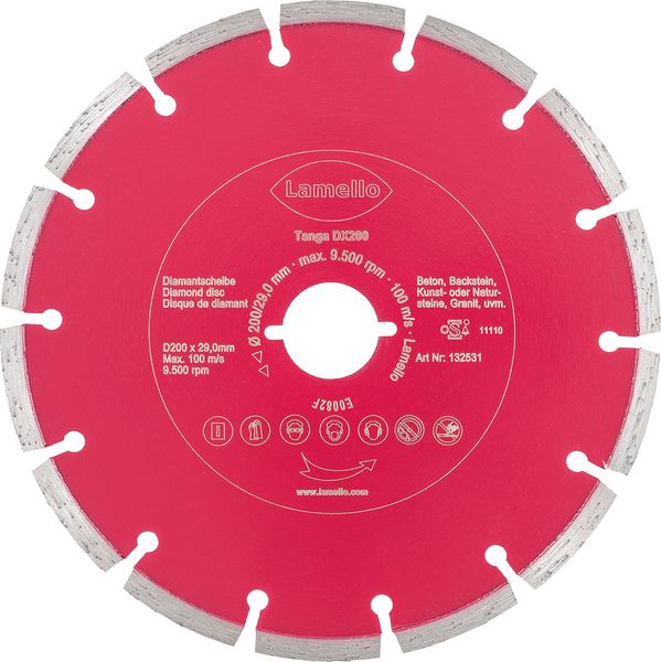 Diamant-Trennscheibe für Tanga DX200, Ø 200