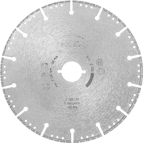 Diamant-Trennscheibe für Tanga DX200, Ø 200, KS-Fenster