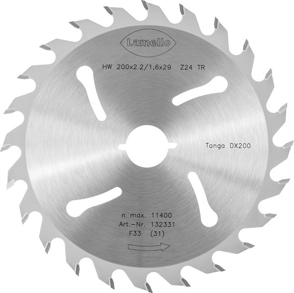 Sägeblatt für Tanga DX200, Z24, Ø 200