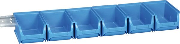Sichtboxen-Set blau 613x165x75 mm
