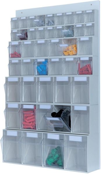MS-Set,2x6,2x9 Sbl. PS,gl.klar,lichtgrau