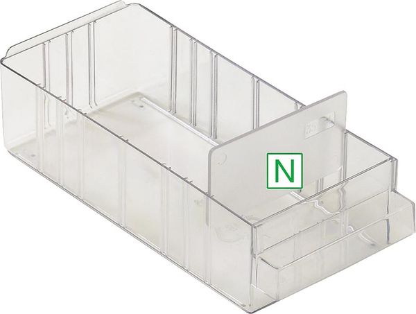 Trennwand längs für Schublade Typ 150-01 transparent Satz = 24 Stück